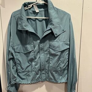 Yogalicious Sea Green Utility Jacket woman size L